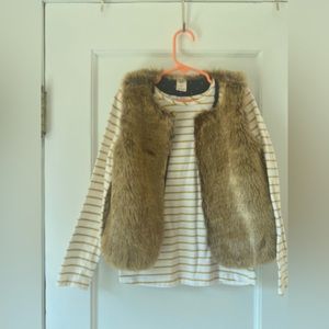 Little girls back to school fall vest sets